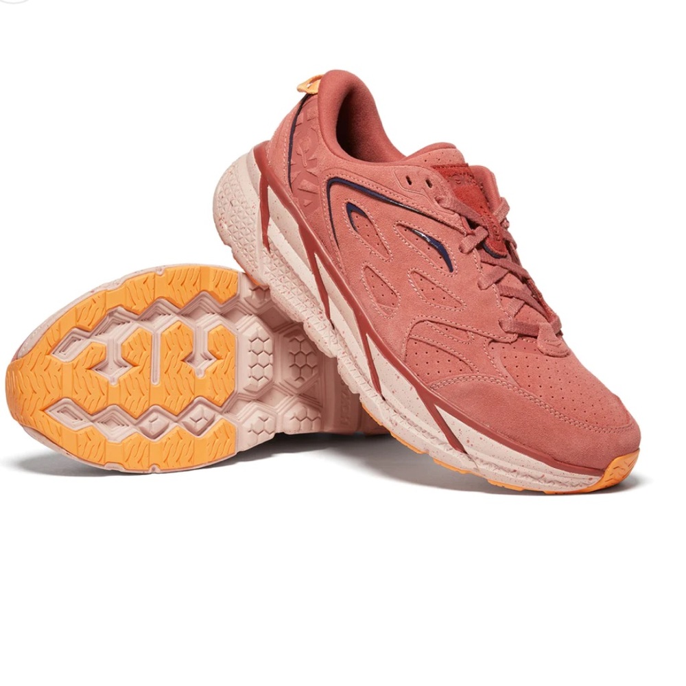HOKA Clifton L Suede Sneakers worn a few times! - EARTHENWARE HOTSAUCE